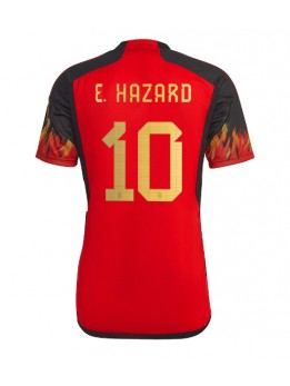 Billige Belgia Eden Hazard #10 Hjemmedrakt VM 2022 Kortermet